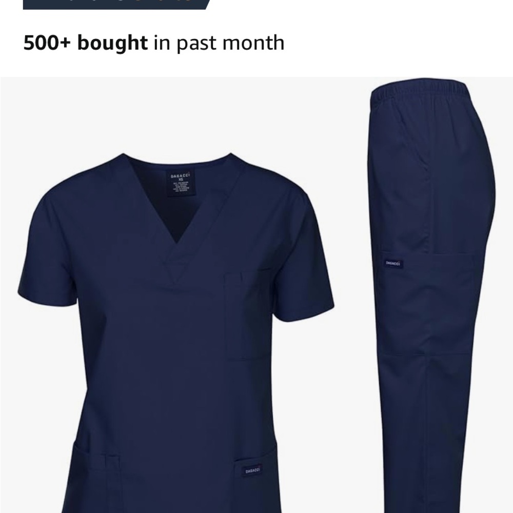 Cherokee Blue Medical Scrub Set Durable and Comfortable